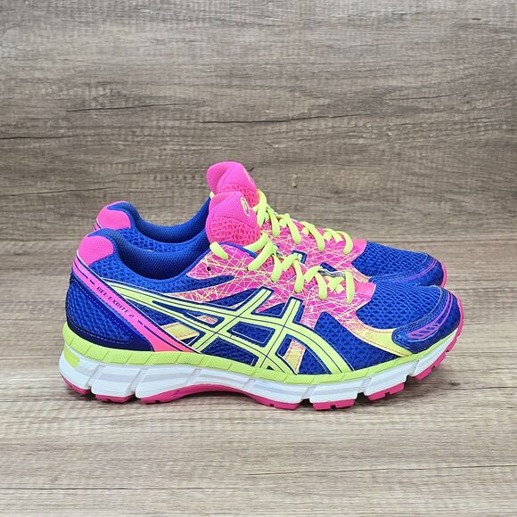 Asics Gel Excite 2 Women's Size 10 Blue Pink Yellow Running Shoes (T473N) - Picture 1 of 9